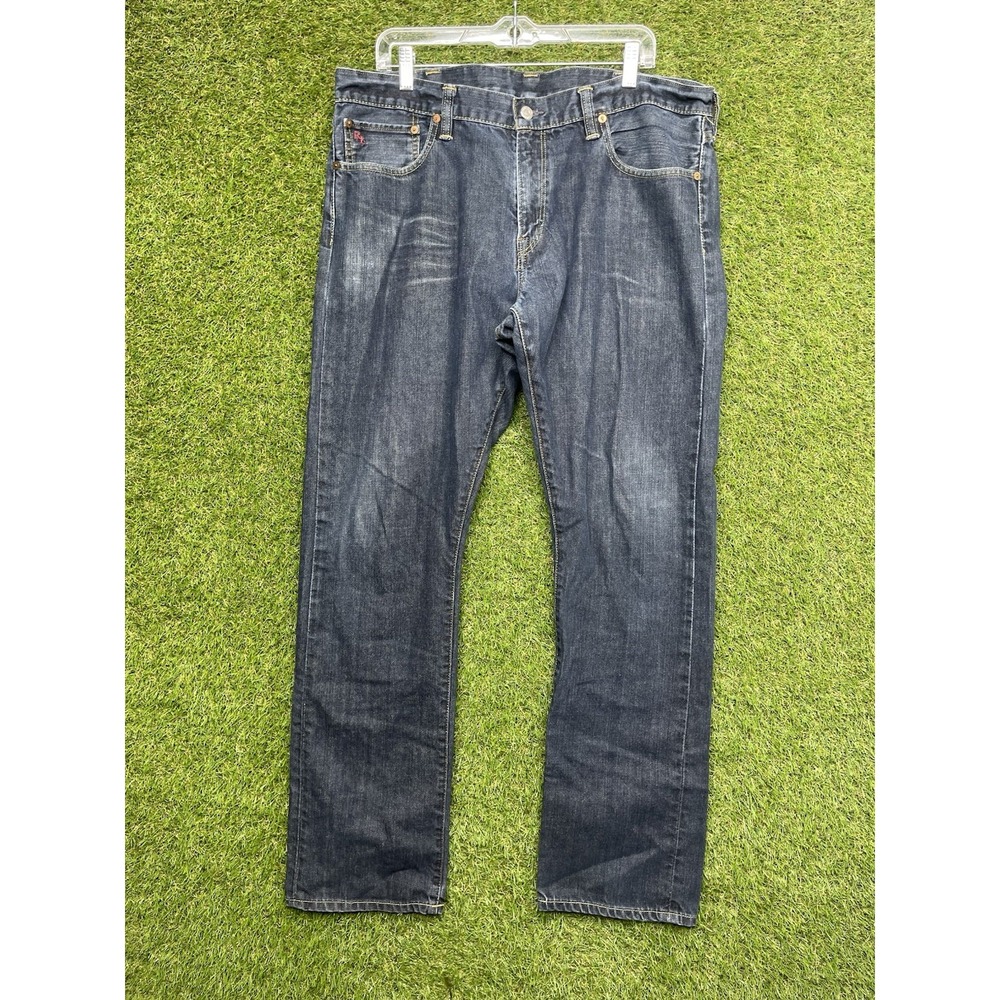 Polo Ralph Lauren Jeans Mens 38x32 Slim Fit Straight Stretch Dark Wash Denim y2k
